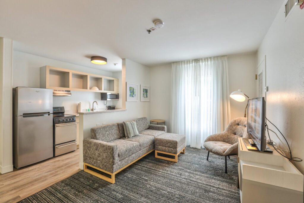 Living Area in Suite
