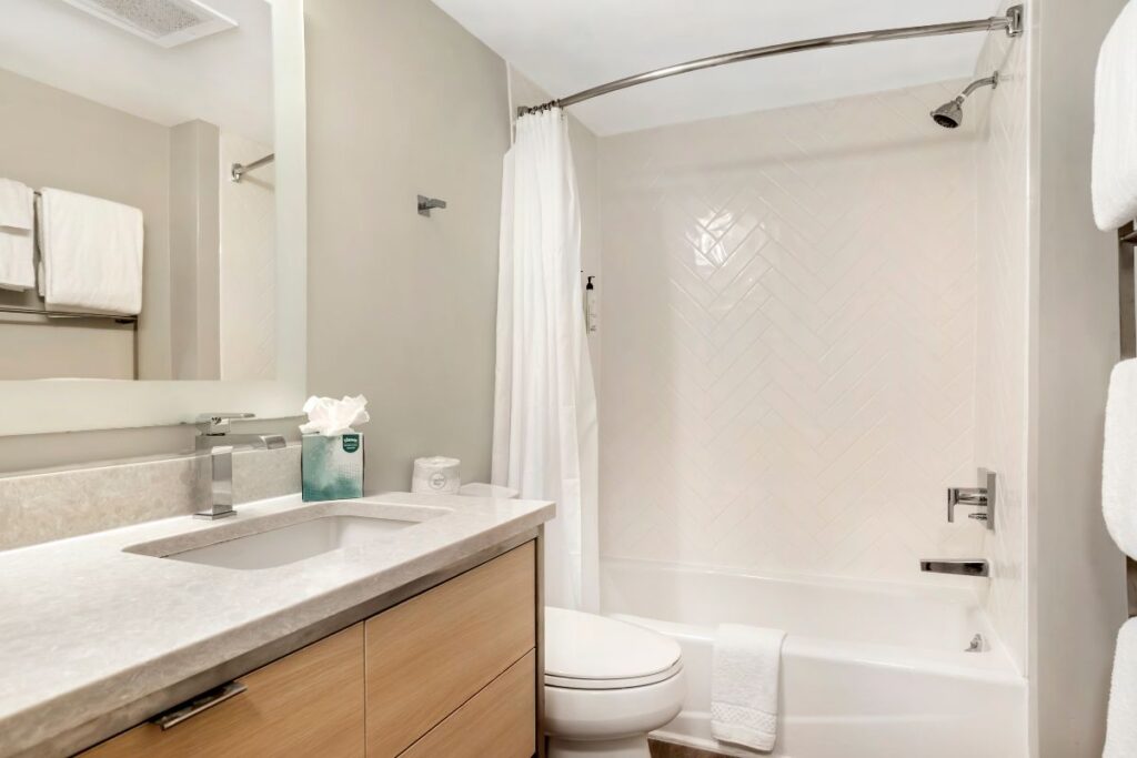 1 bedroom suite bathroom